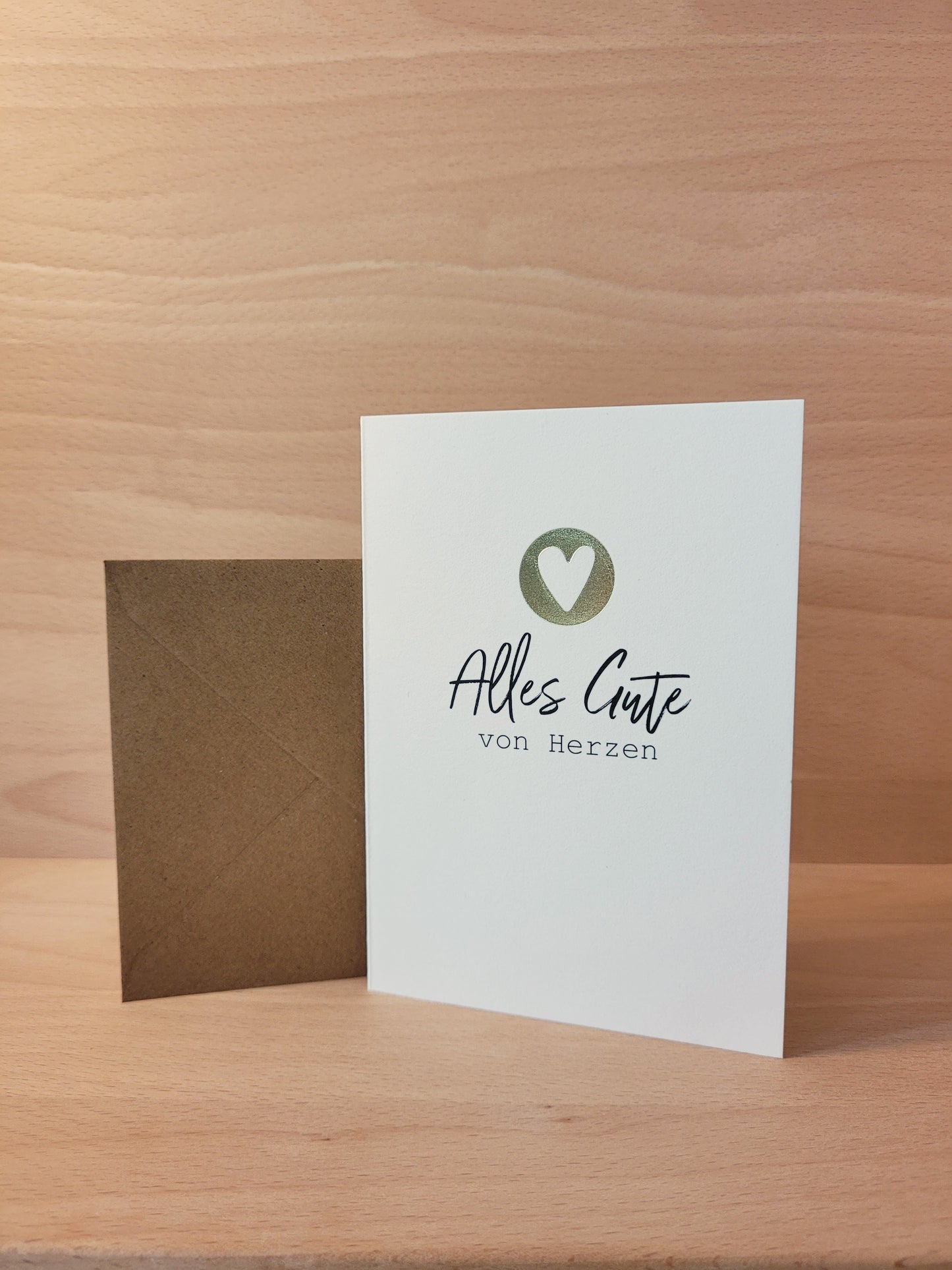 Klappkarte "Alles Gute" mit Kuvert im 3er Set