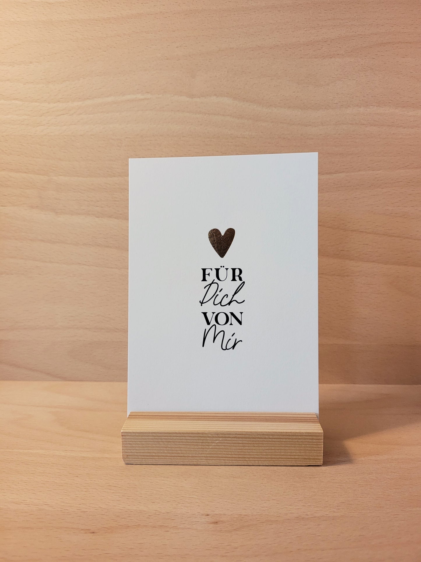 Postkarte "Für dich" mit Kuvert im 3er Set