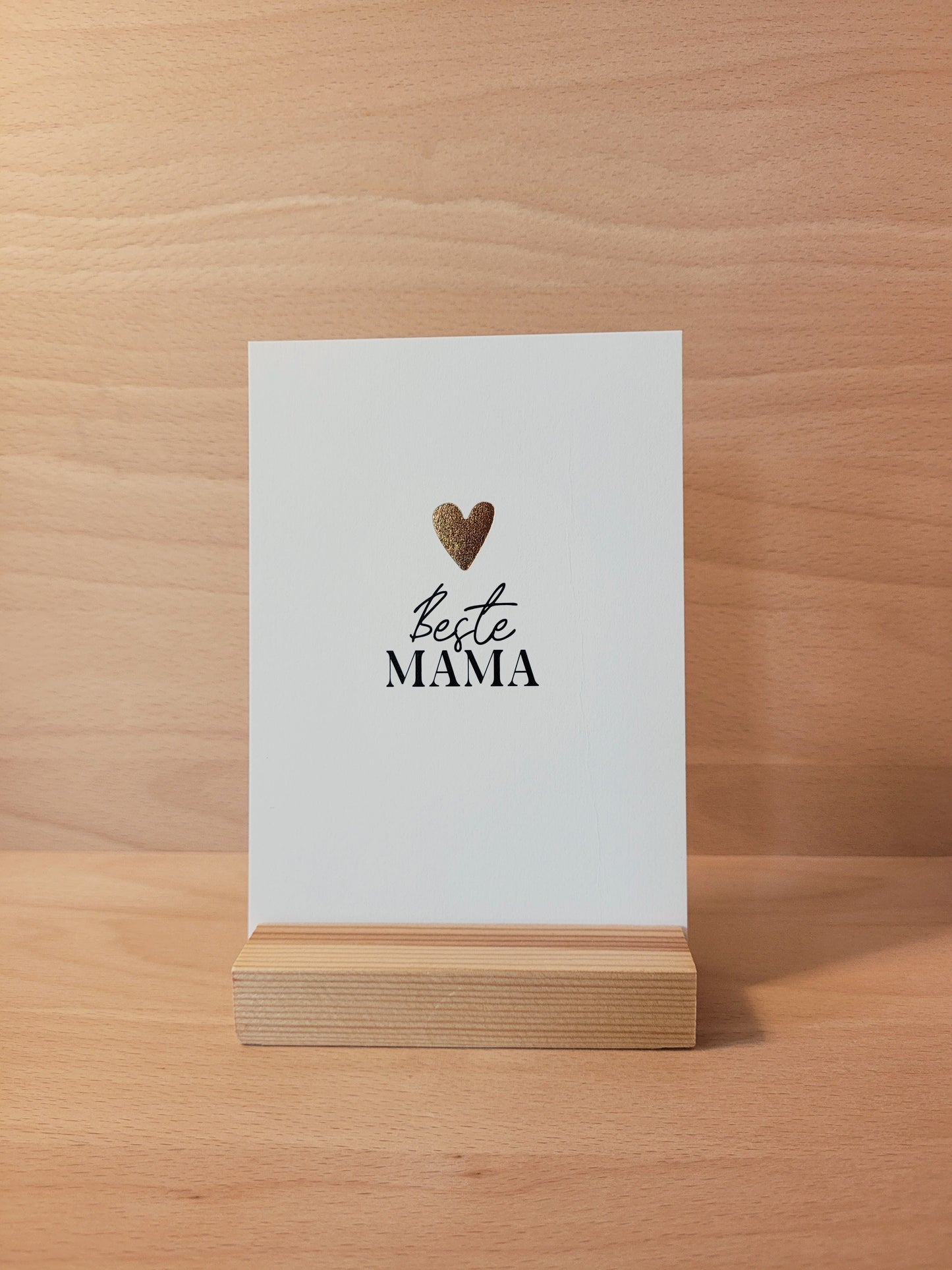 Postkarte "Beste Mama" mit Kuvert im 3er Set