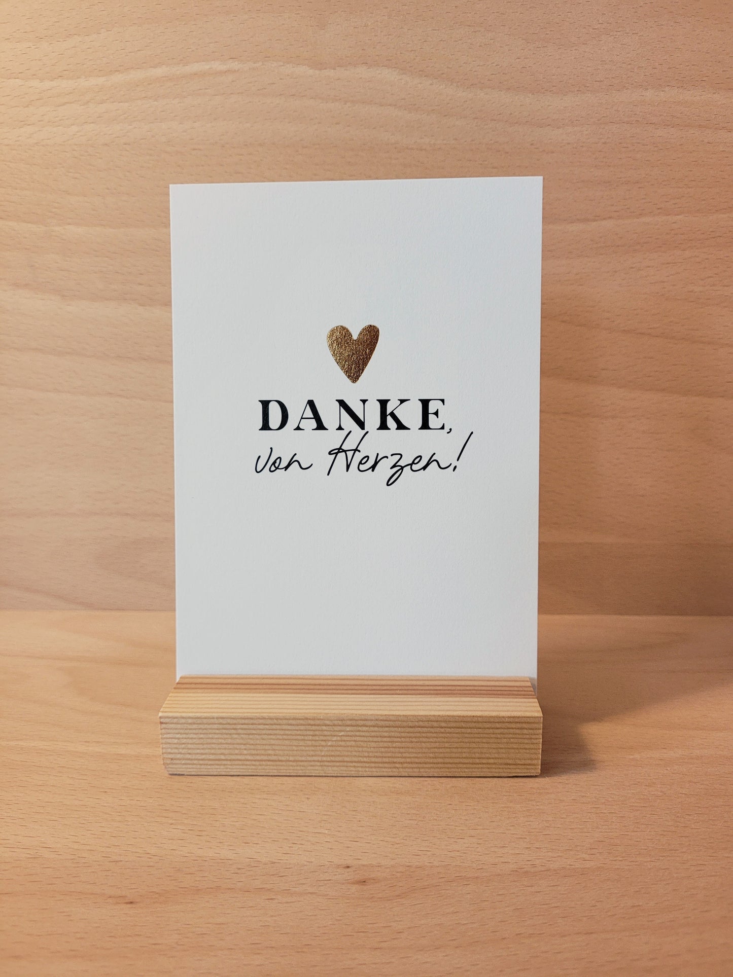 Postkarte "Danke" mit Kuvert im 3er Set