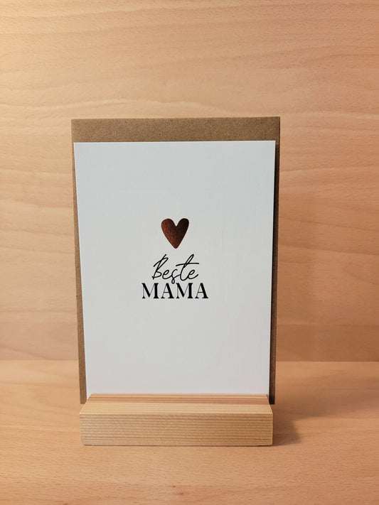 Postkarte "Beste Mama" mit Kuvert im 3er Set